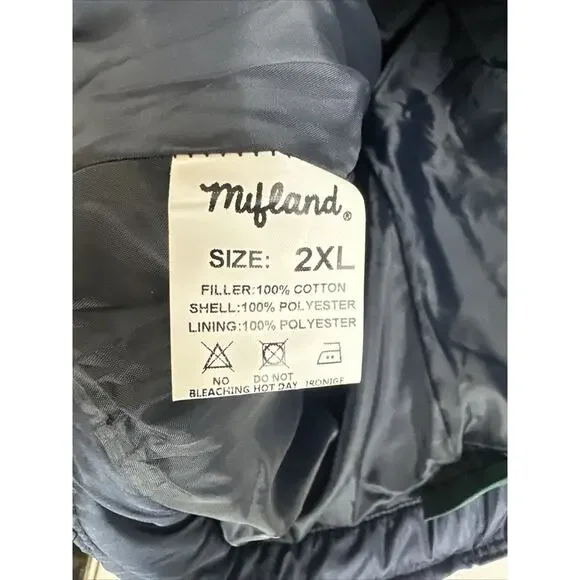Mifland Quilted Pants - Navy Blue, Size 2XL